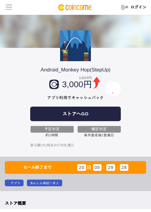 Android_Monkey Hop(StepUp)の過去最高画像（COINCOME・2026年5月23日）