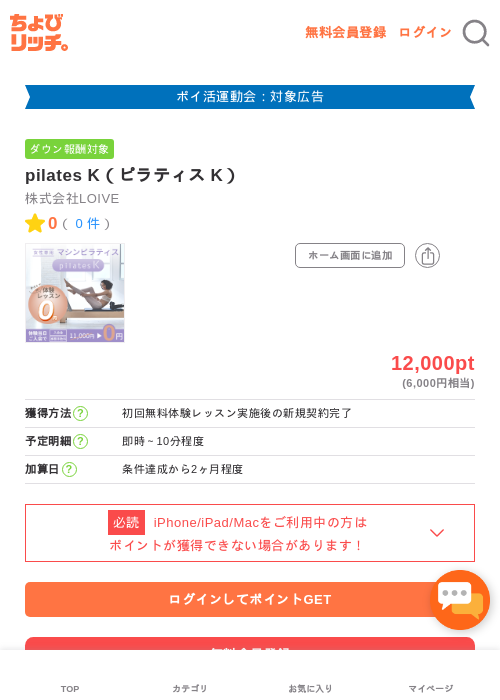 pilates K（ピラティス K）の過去最高画像（ちょびリッチ・2026年4月30日）