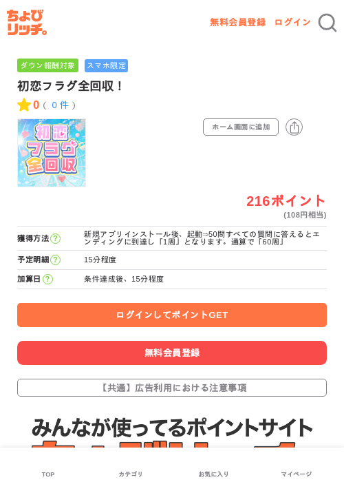 初恋フラグ全回収！の過去最高画像（ちょびリッチ・2026年5月3日）