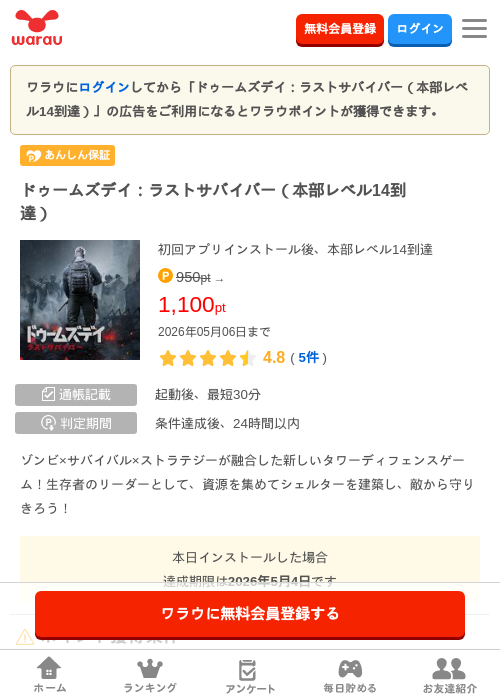 ドゥームズの過去最高画像（ワラウ・2026年4月20日）
