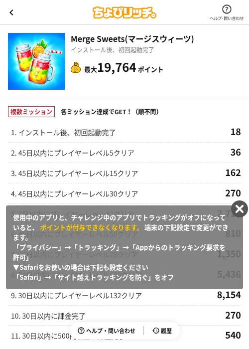 Merge Sweets(マージスウィーツ)の過去最高画像（ちょびリッチ（AppDriver）・2026年6月13日）