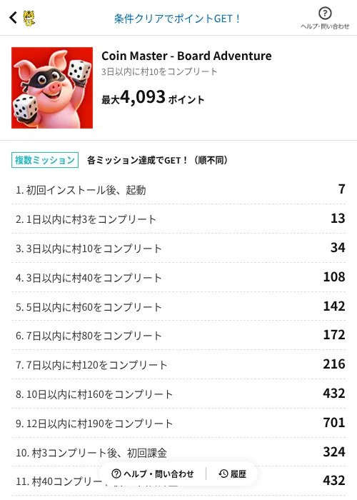 Coin Master - Board Adventureの過去最高画像（GMOポイ活（AppDriver）・2026年6月14日）