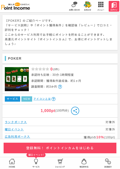 POKERの過去最高画像（ポイントインカム・2026年4月22日）