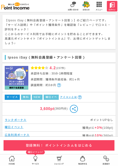 iSayの過去最高画像（ポイントインカム・2026年4月22日）