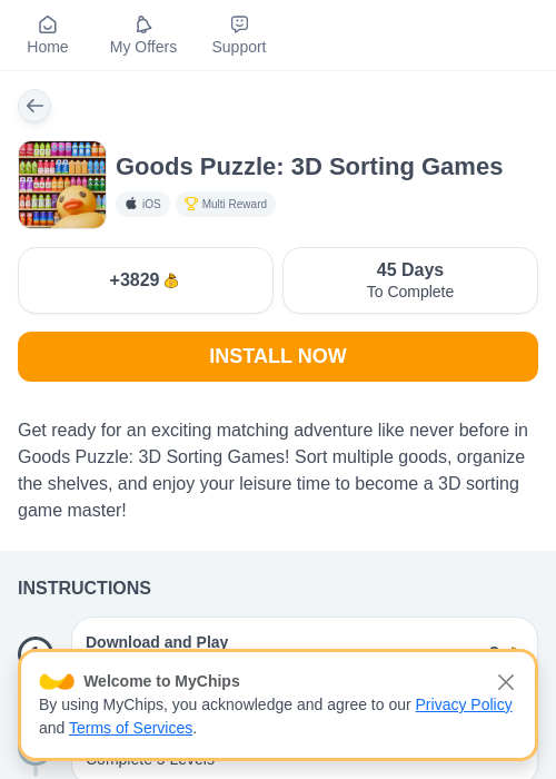 Goods Puzzle: 3D Sorting Gamesの過去最高画像（ちょびリッチ（myChips）・2026年5月19日）