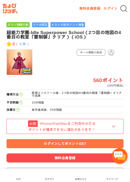 超能力学園の過去最高画像（ちょびリッチ・2026年5月4日）