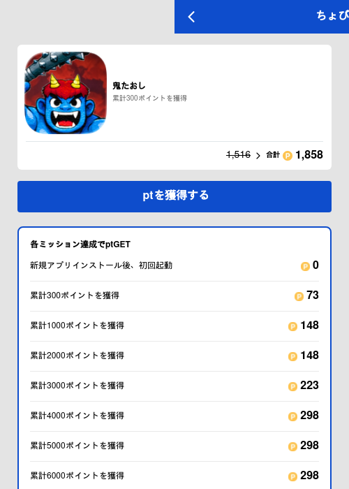 鬼たおしの過去最高画像（ちょびリッチ（GF Rewards）・2026年5月19日）