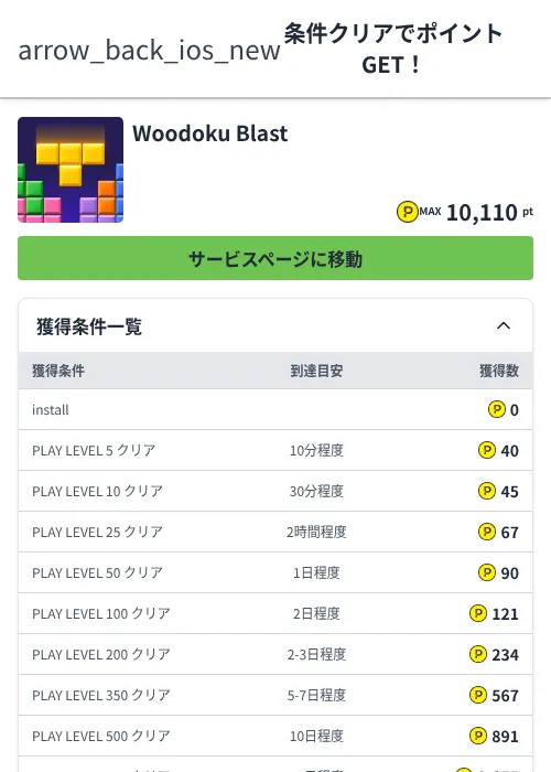 Woodoku Blastの過去最高画像（ハピタス（Zucks）・2026年6月7日）