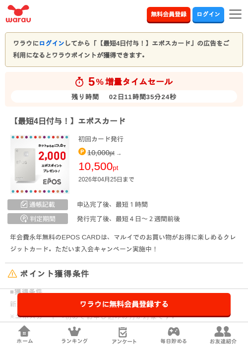 カードの過去最高画像（ワラウ・2026年4月23日）