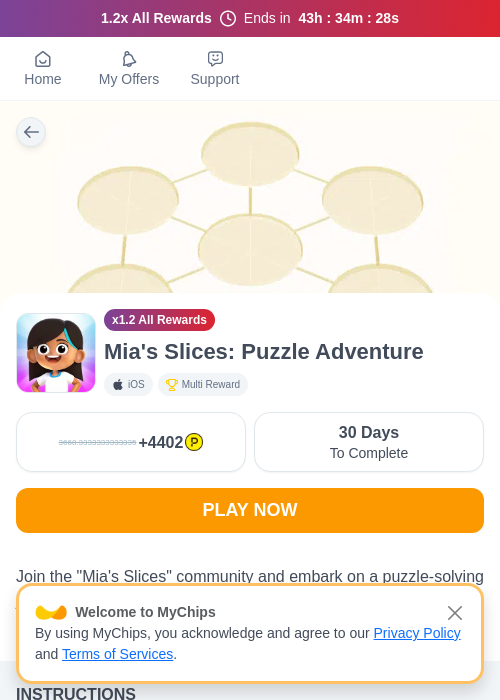 Mia's Slices: Puzzle Adventureの過去最高画像（ハピタス（myChips）・2026年5月22日）