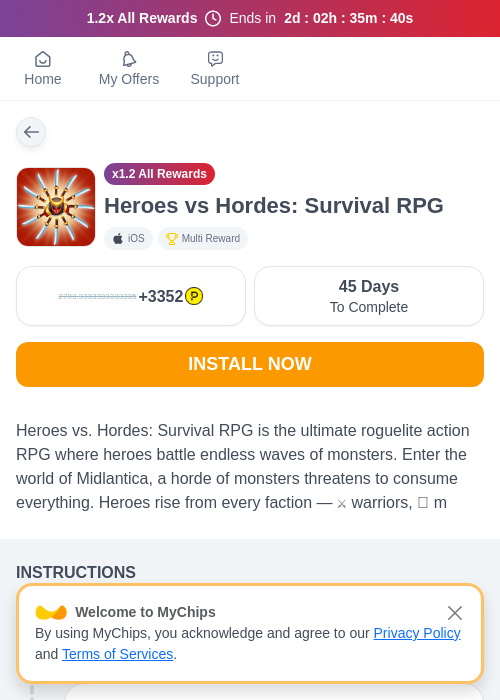 Heroes vs Hordes: Survival RPGの過去最高画像（ハピタス（myChips）・2026年5月22日）