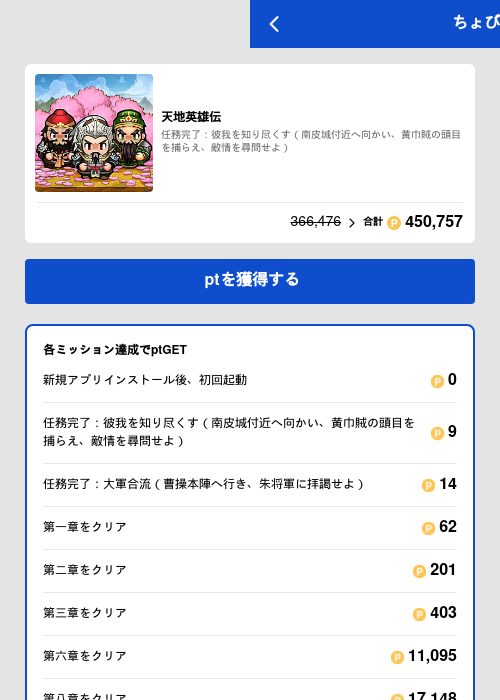 天地英雄伝の過去最高画像（ちょびリッチ（GF Rewards）・2026年5月19日）