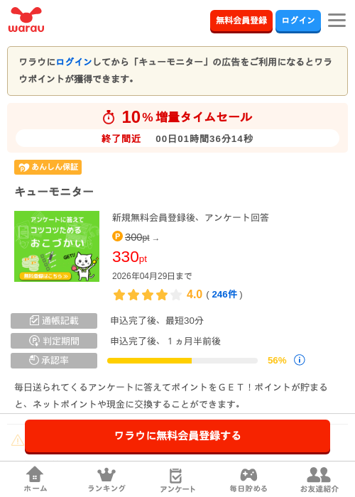 キューモニターの過去最高画像（ワラウ・2026年4月29日）