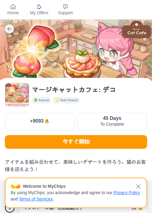 マージキャットカフェ: デコの過去最高画像（ちょびリッチ（myChips）・2026年5月19日）