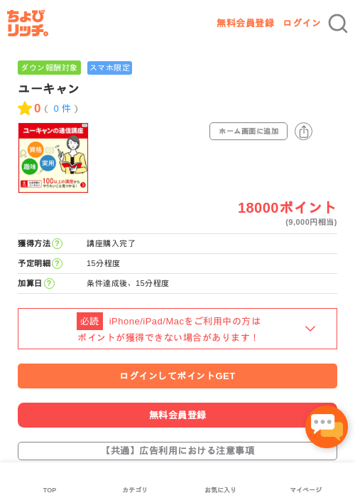 ユーキャンの過去最高画像（ちょびリッチ・2026年4月28日）