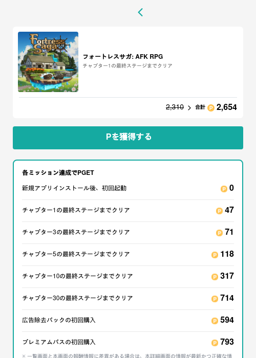 フォートレスサガ: AFK RPGの過去最高画像（モッピー（GF Rewards）・2026年5月15日）