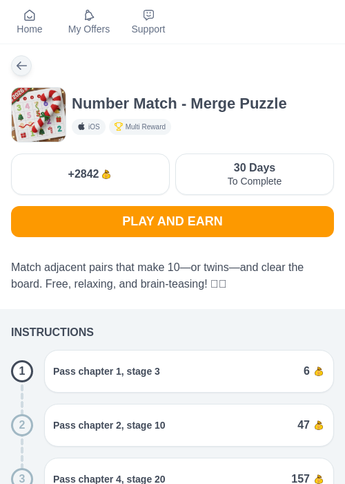 Number Match - Merge Puzzleの過去最高画像（ちょびリッチ（myChips）・2026年5月19日）