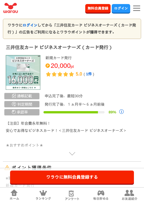 三井住友 オーナーズの過去最高画像（ワラウ・2026年5月4日）