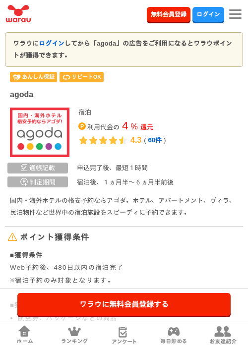 agodaの過去最高画像（ワラウ・2026年5月2日）