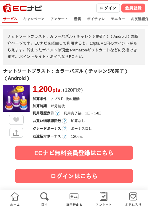 ナットソートブラストの過去最高画像（ECナビ・2026年5月1日）