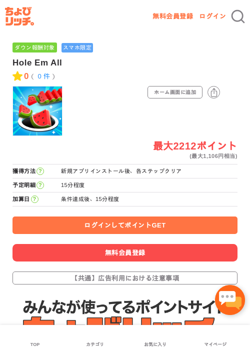 Hole Em Allの過去最高画像（ちょびリッチ・2026年5月3日）