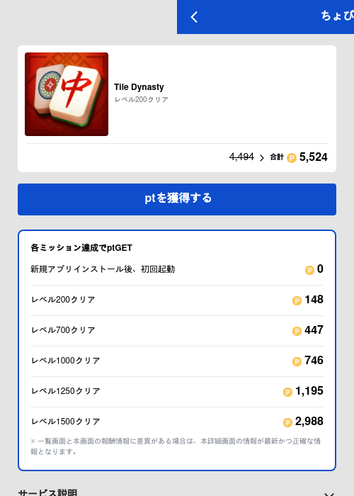 Tile Dynastyの過去最高画像（ちょびリッチ（GF Rewards）・2026年5月19日）