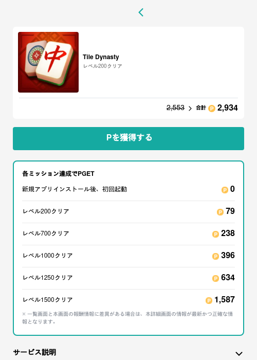 Tile Dynastyの過去最高画像（モッピー（GF Rewards）・2026年5月15日）