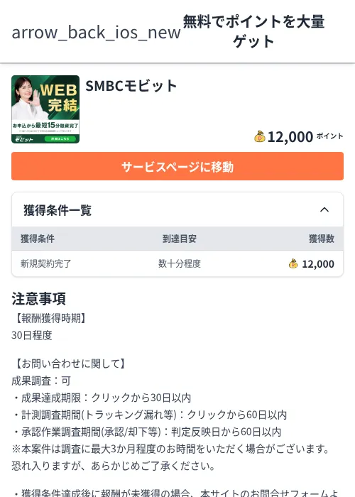 SMBCモビットの過去最高画像（ちょびリッチ（Zucks）・2026年6月5日）