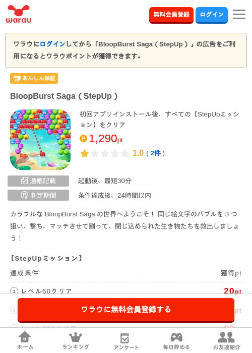 BloopBurst Saga（StepUp）の過去最高画像（ワラウ・2026年5月9日）