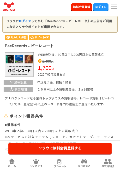 BeeRecords - ビーレコードの過去最高画像（ワラウ・2026年5月11日）