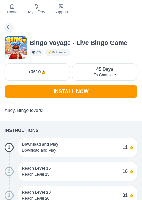 Bingo Voyage - Live Bingo Gameの過去最高画像（ちょびリッチ（myChips）・2026年5月19日）