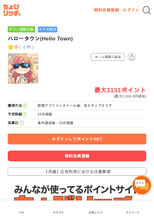 ハロータウン(Hello Town)の過去最高画像（ちょびリッチ・2026年5月13日）