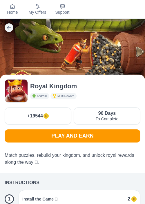 Royal Kingdomの過去最高画像（モッピー（myChips）・2026年5月13日）