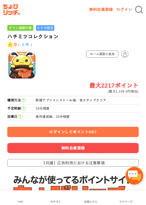 ハチミツコレクションの過去最高画像（ちょびリッチ・2026年5月15日）