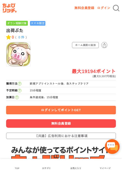 出荷ぶたの過去最高画像（ちょびリッチ・2026年5月14日）