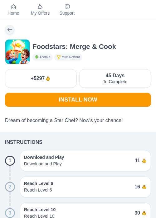 Foodstars: Merge & Cookの過去最高画像（ちょびリッチ（myChips）・2026年5月19日）