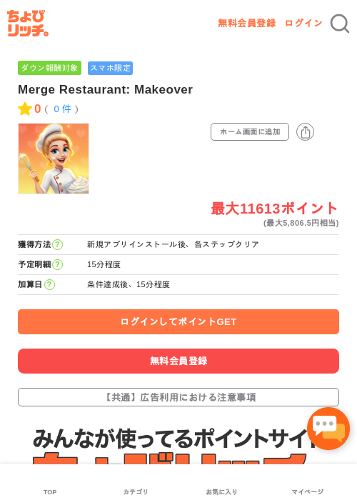 Merge Restaurant: Makeoverの過去最高画像（ちょびリッチ・2026年5月14日）