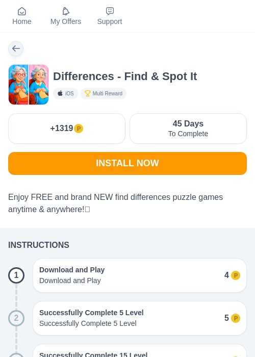 Differences - Find & Spot Itの過去最高画像（モッピー（myChips）・2026年6月3日）