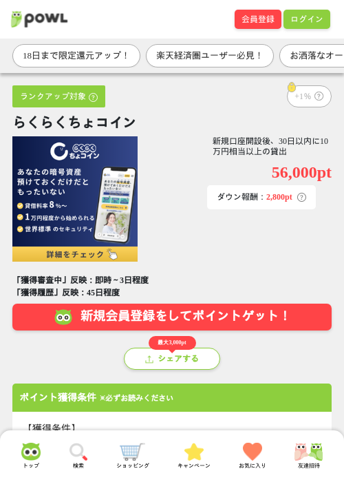 らくらくちょコインの過去最高画像（Powl・2026年5月16日）