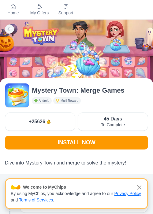 Mystery Town: Merge Gamesの過去最高画像（ちょびリッチ（myChips）・2026年5月19日）