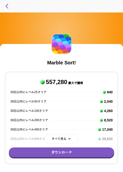 Marble Sort!の過去最高画像（トリマ （ミッションA）・2026年5月18日）