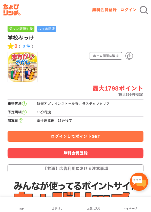 学校みっけの過去最高画像（ちょびリッチ・2026年5月20日）