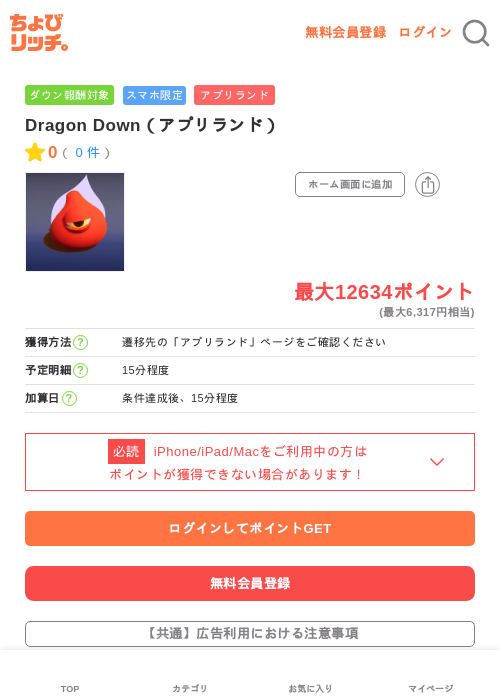 Dragon Down（アプリランド）の過去最高画像（ちょびリッチ・2026年5月21日）