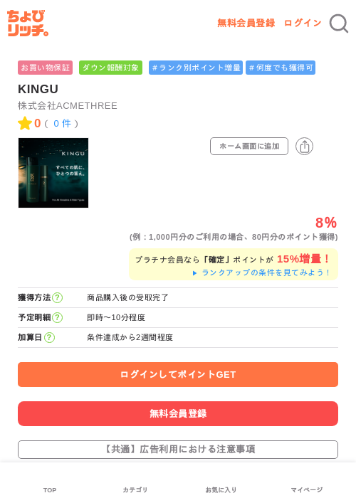 KINGUの過去最高画像（ちょびリッチ・2026年5月22日）