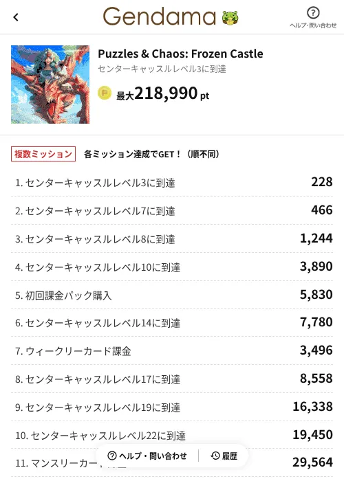 Puzzles & Chaos: Frozen Castleの過去最高画像（げん玉（AppDriver）・2026年6月14日）
