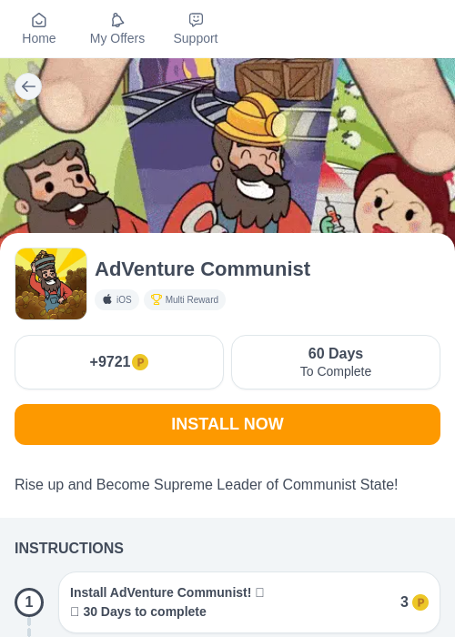 AdVenture Communistの過去最高画像（モッピー（myChips）・2026年5月24日）