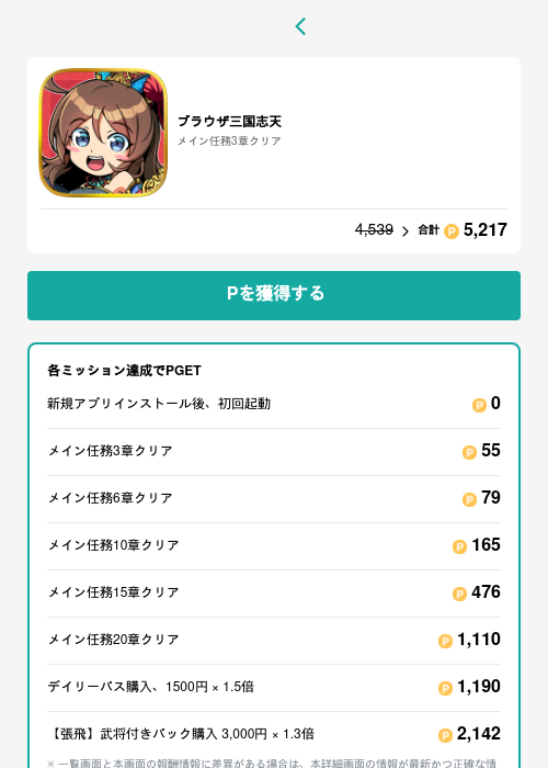 ブラウザ三国志天の過去最高画像（モッピー（GF Rewards）・2026年5月25日）