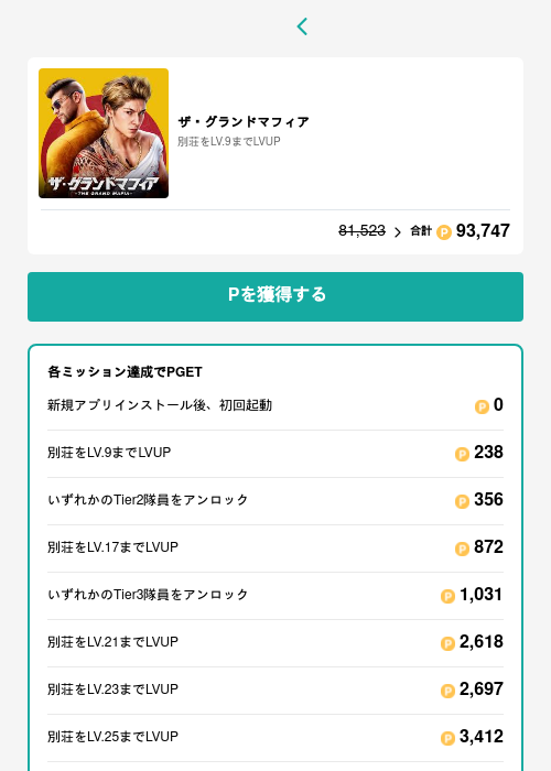 ザ・グランドマフィアの過去最高画像（モッピー（GF Rewards）・2026年5月26日）