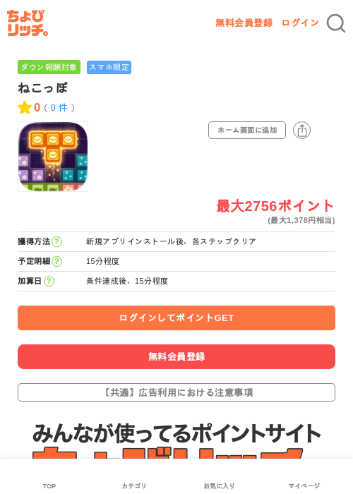 ねこっぽの過去最高画像（ちょびリッチ・2026年5月29日）