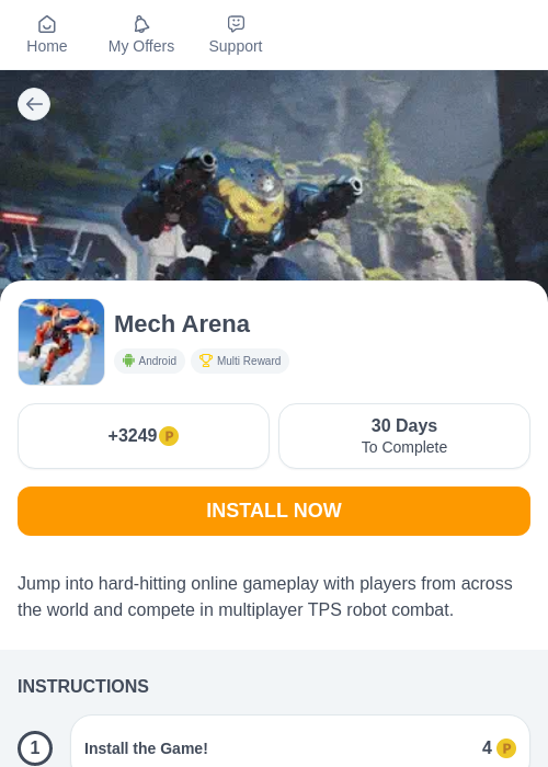 Mech Arenaの過去最高画像（モッピー（myChips）・2026年5月29日）